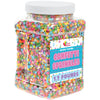 Rainbow Pastel Confetti Sprinkles - 1.7 Pounds - Birthday Pastel Quins - Flat Round Sprinkles - Pastel Candy Quins For Ice Cream, Cookies, Cupcakes, Cake Decorating