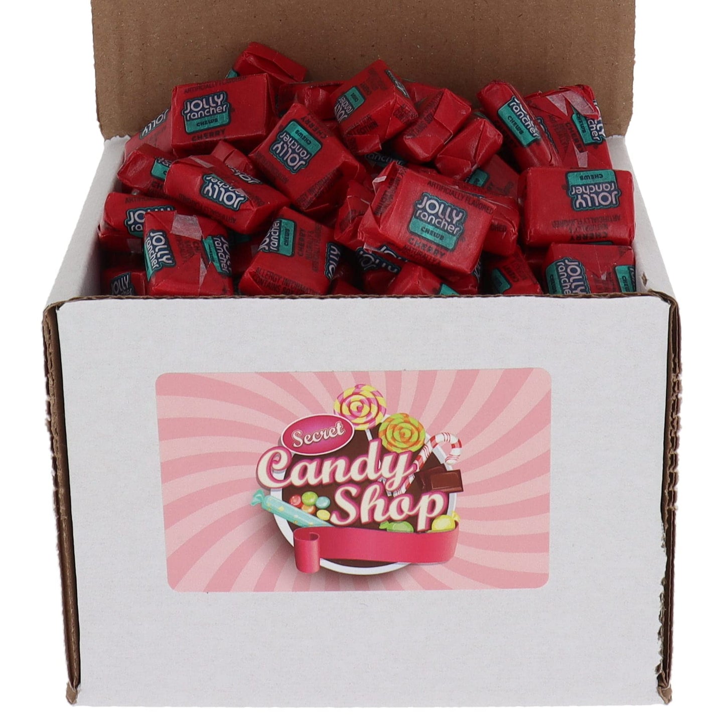 Secret Candy Shop Jolly Rancher Chews Candy In Box, 1Lb (Individually Wrapped) (Cherry)