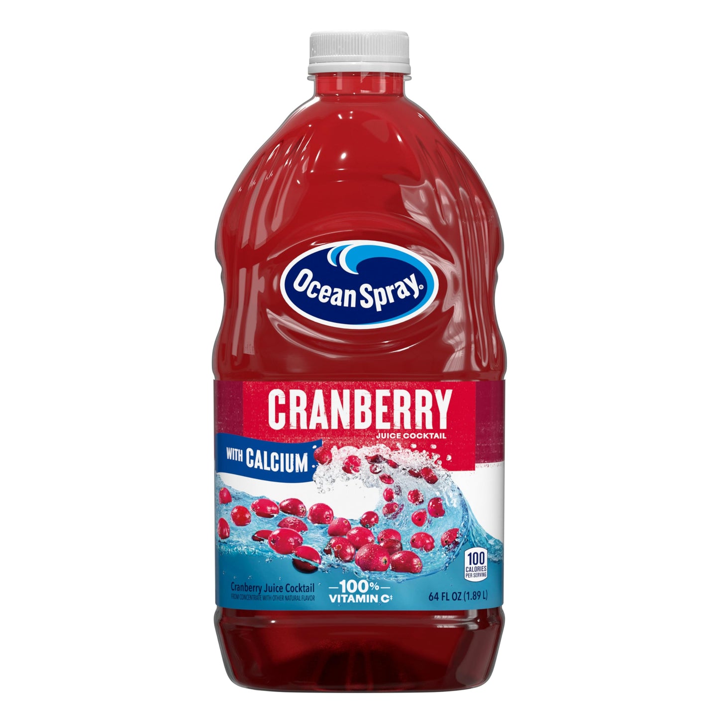 Ocean Spray Cranberry Juice Mixed Flavor With Calcium 64 Fl Oz Bottle