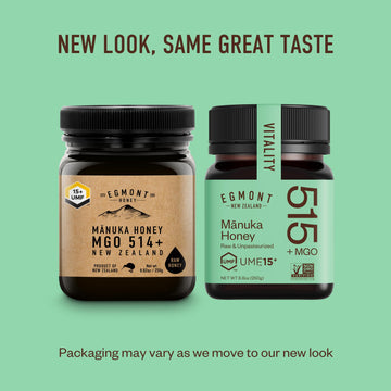 Egmont Honey Manuka Honey MGO 515+ UMF 15+, 100% Pure, Non-GMO, Kosher, 8.8oz (250g) in Recycled Plastic