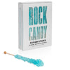 Light Blue Rock Candy Sugar Sticks - Cotton Candy Flavored - 12 Individually Wrapped Party Favors