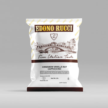 Edono Rucci Cinnamon Vanilla Nut Cappuccino Mix - Comforting Blend Of Cinnamon, Vanilla, And Roasted Nuts, 2 Bags (2Lbs Each)