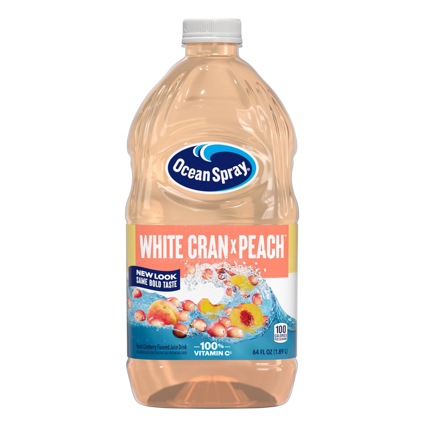 Ocean Spray White Cran-Peach Juice Drink 64 Fl Oz Bottle (Pack Of 1)