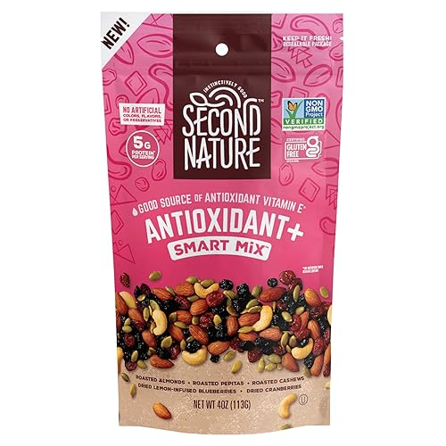 Second Nature Snacks Antioxidant+ Smart Mix - 4Oz Pouch (Pack Of 6)