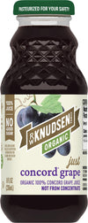 R.W. Knudsen Organic Just Concord Grape Juice, 8 fl oz, Pack of 12