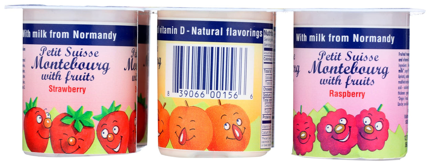 Maitres Laitiers Petit Suisse With Fruit, 2.11 Oz