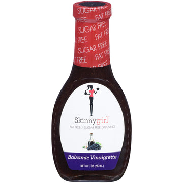 Skinnygirl Fat-Free Salad Dressing, Sugar-Free Balsamic Vinaigrette, 8 Ounce (Pack Of 12)