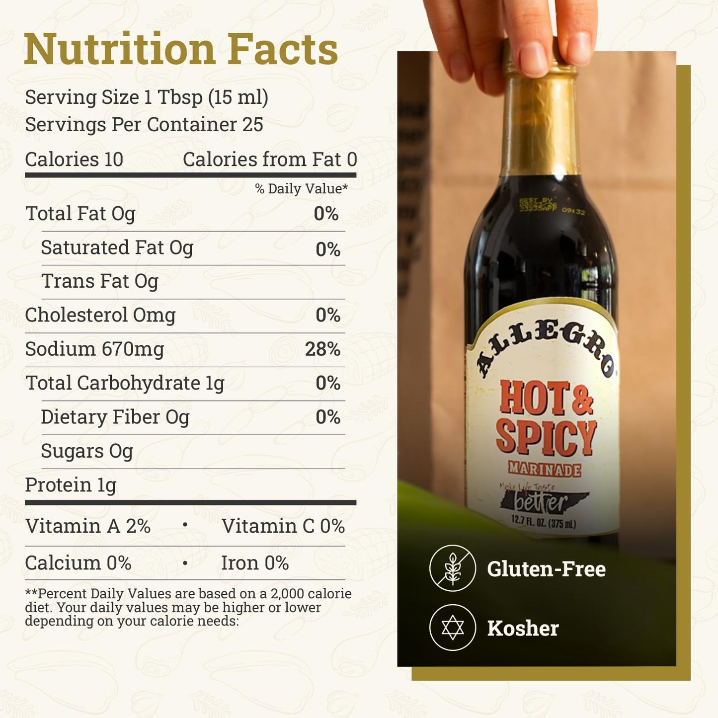 ALLEGRO - The Marinate Everything Marinades - Hot & Spicy 12.7 oz, Pack of 4