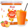 Fanale Peach Popping Boba Pearls, Vegan, Non GMO, Gluten Free, Fat Free, Perfect for Bubble Tea, Smoothies, Ice Cream, Desserts,