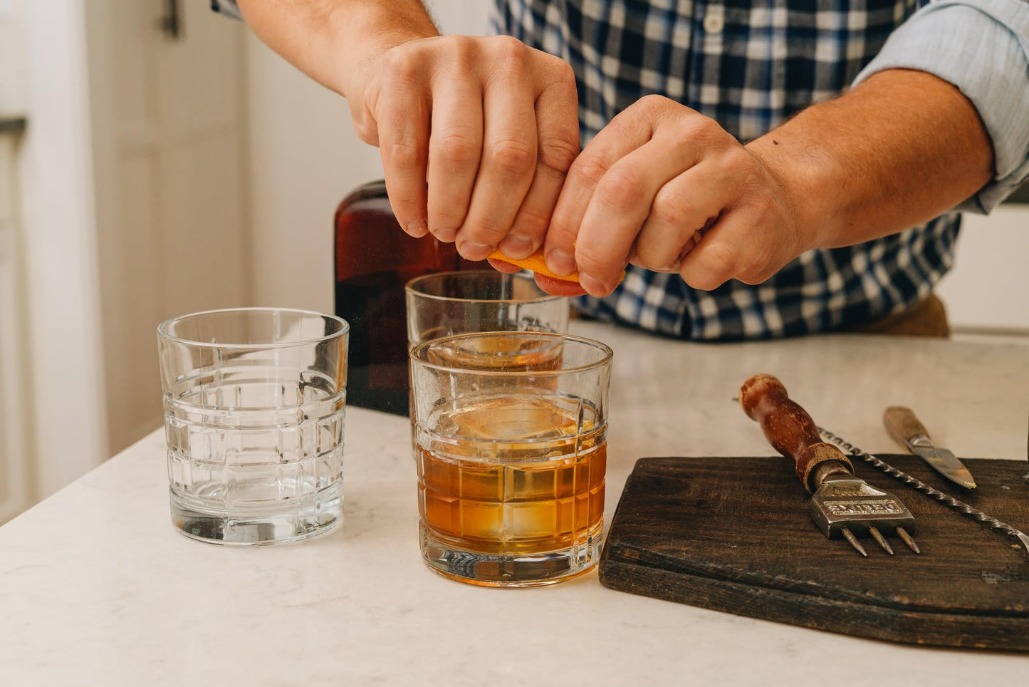 Bittermilk Old Fashioned Cocktail Mix - spirit-inspired flavor Barrel Aged - 5 Count Single Serve Set