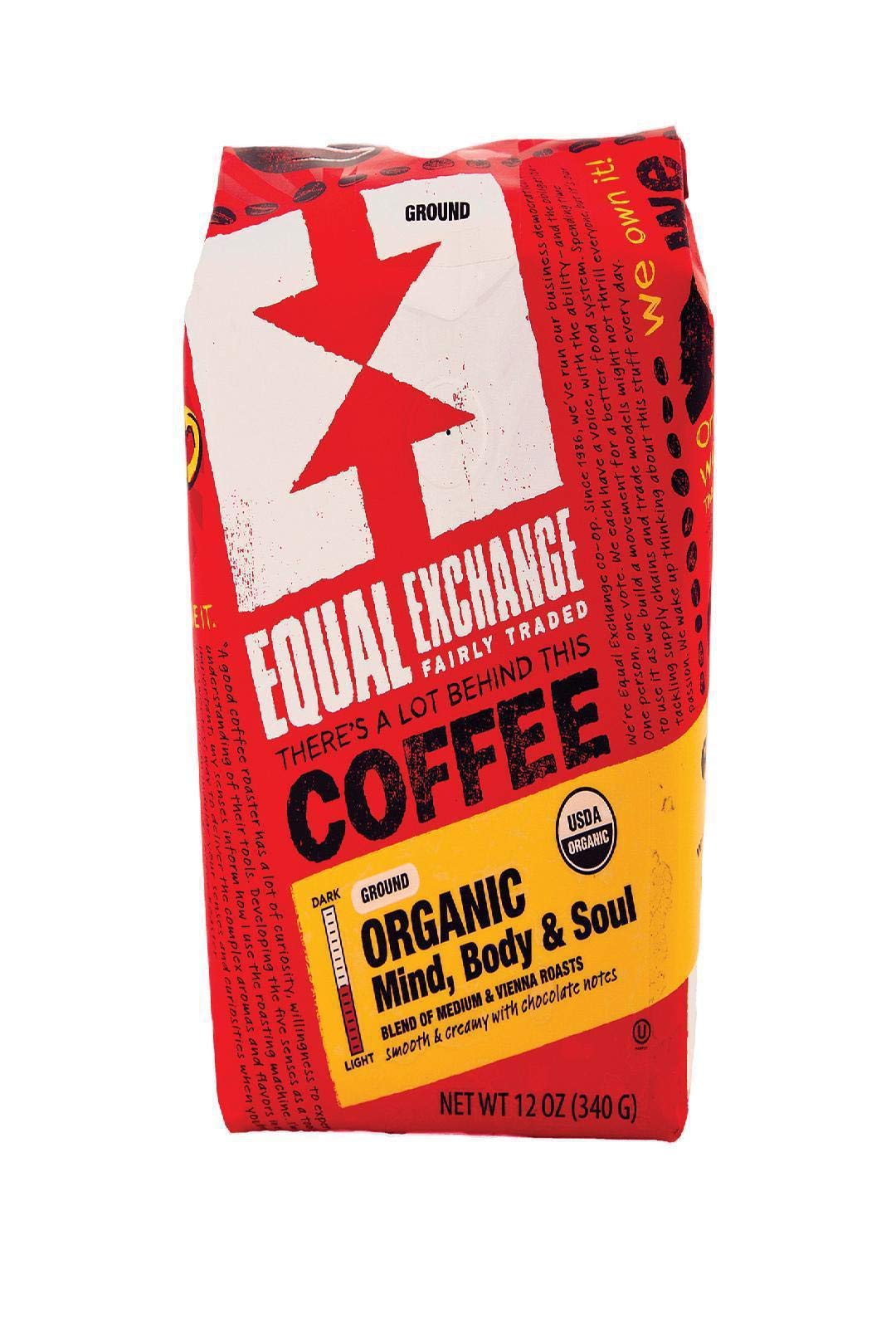 Equal Exchange Organic Drip Coffee Mind Body And Soul, 12 Ounce