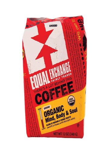 Equal Exchange Organic Drip Coffee Mind Body And Soul, 12 Ounce