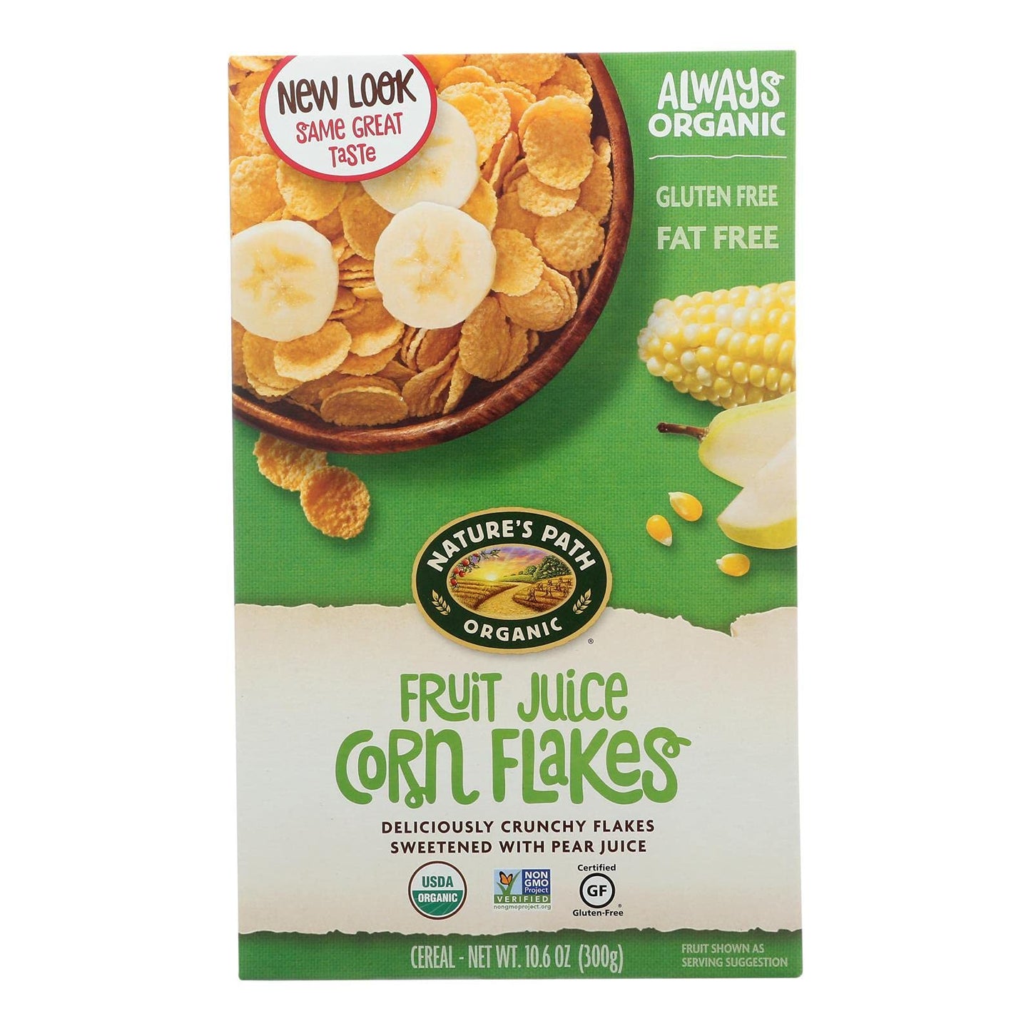 Natures Path Organic Cold Corn Flake Cereal, 10.6-ounce Boxes (Pack of 12)