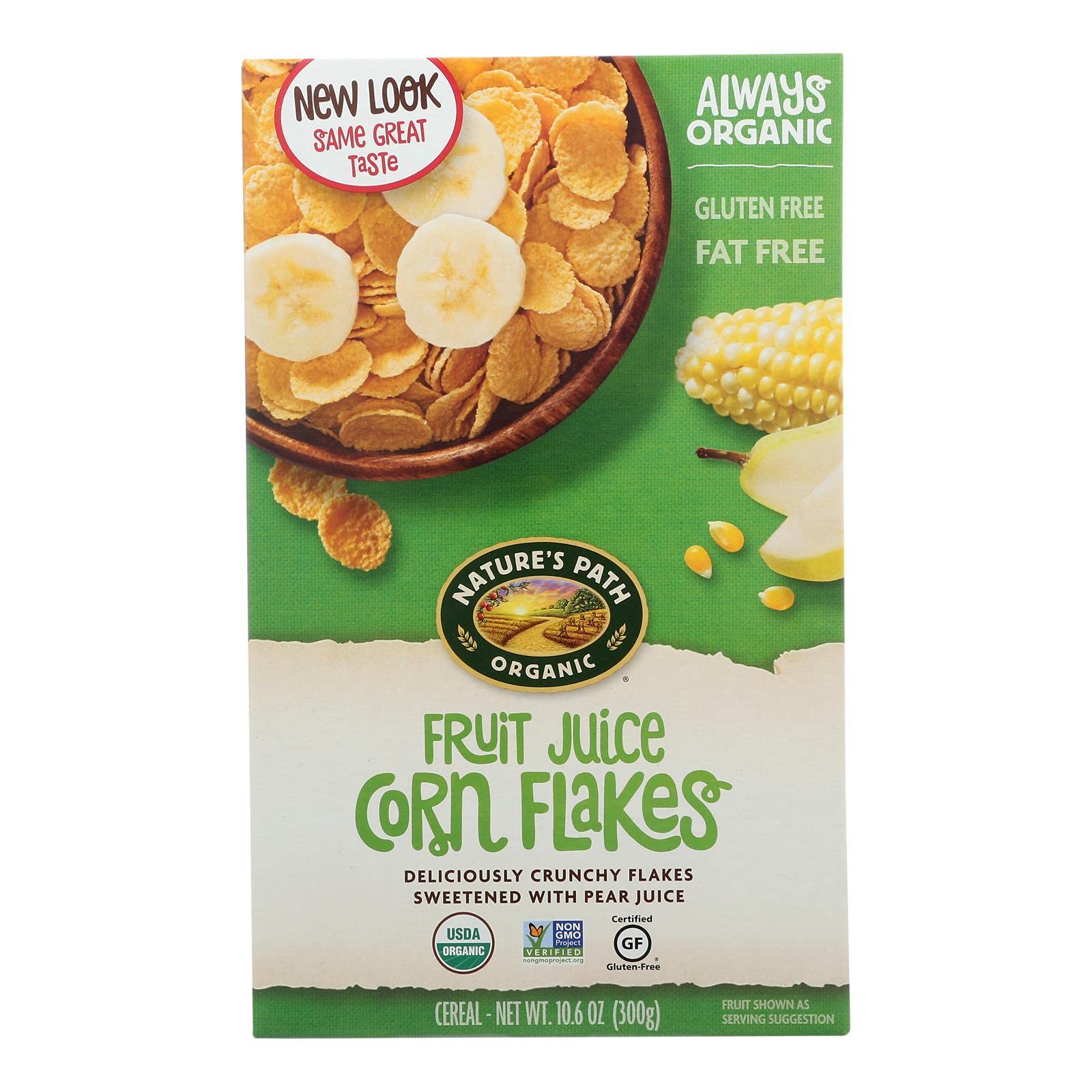 Natures Path Organic Cold Corn Flake Cereal, 10.6-ounce Boxes (Pack of 12)