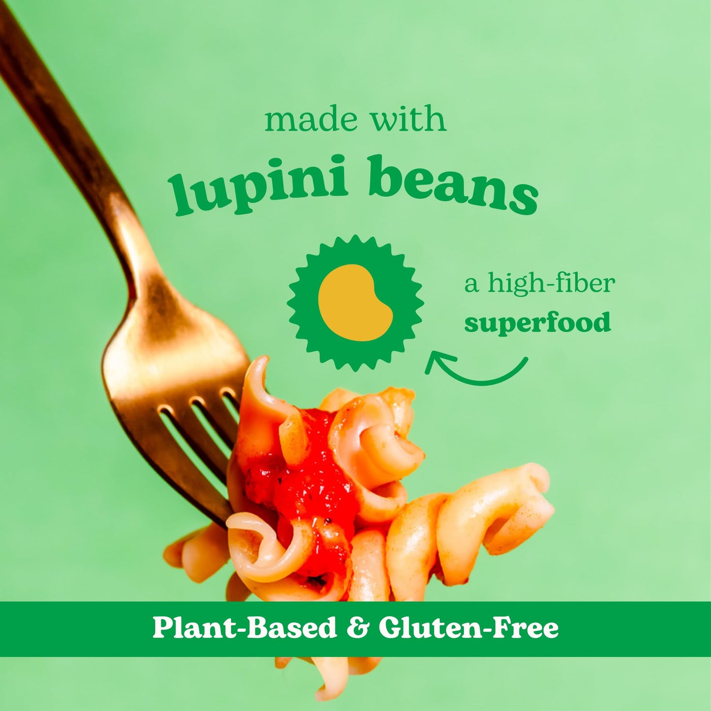 Kaizen Keto Pasta Fusilli - 2 Net Carbs, 19G Protein - Gluten-Free, Keto Pasta Made With High Fiber Lupini Flour - 8 Ounces (Pac