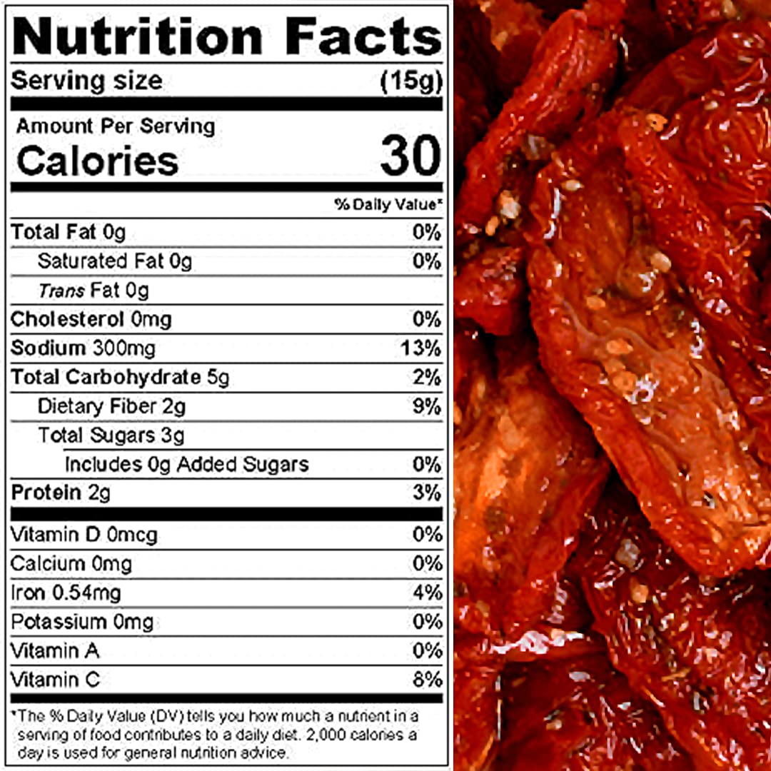Presto Sales Sun-Dried Tomatoes Halves, Vegan, 5 lbs (80 oz), Ready to Eat
