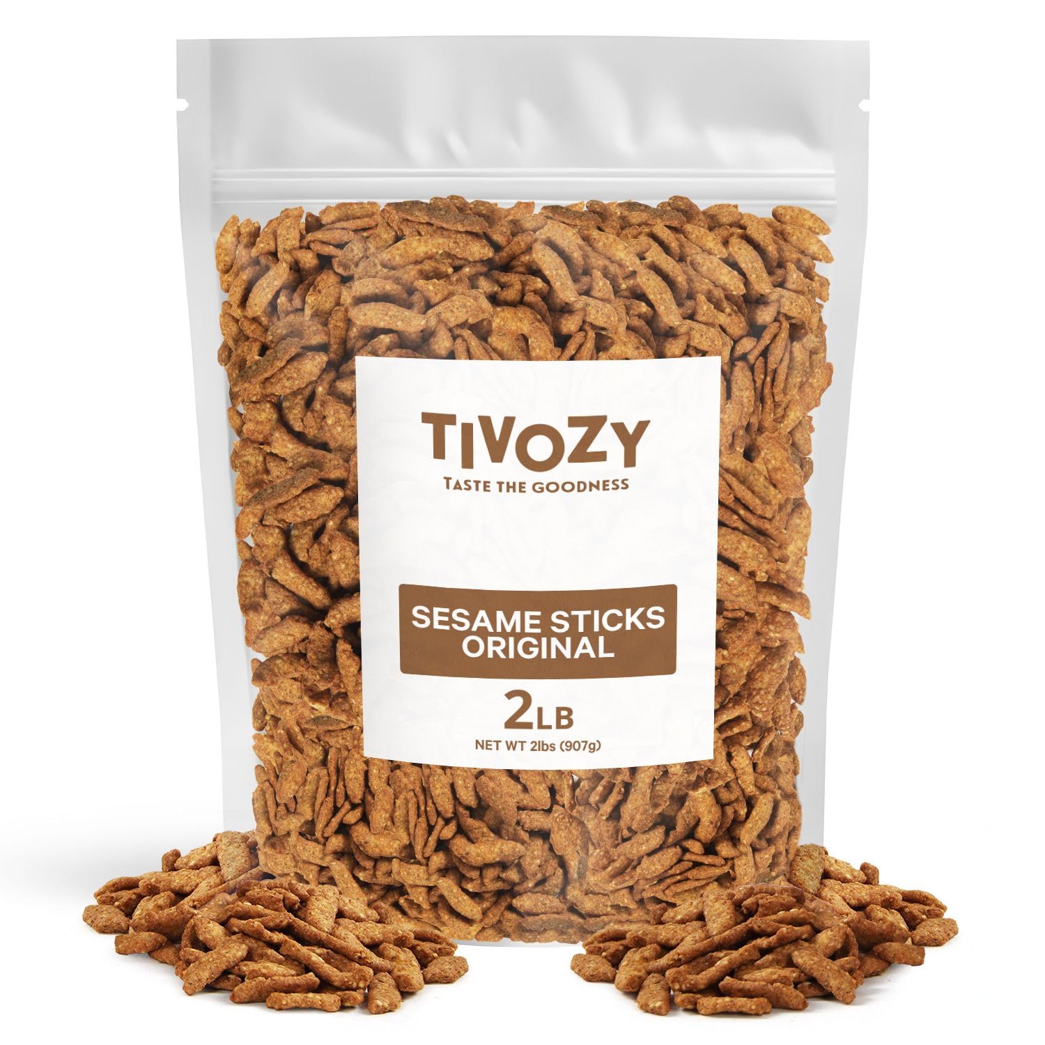 Sesame Sticks Snacks Original 2 Lbs. Delicious and Fresh Gourmet Seed Snacks with the Perfect Mix of Roasted and Salty Flavor fo