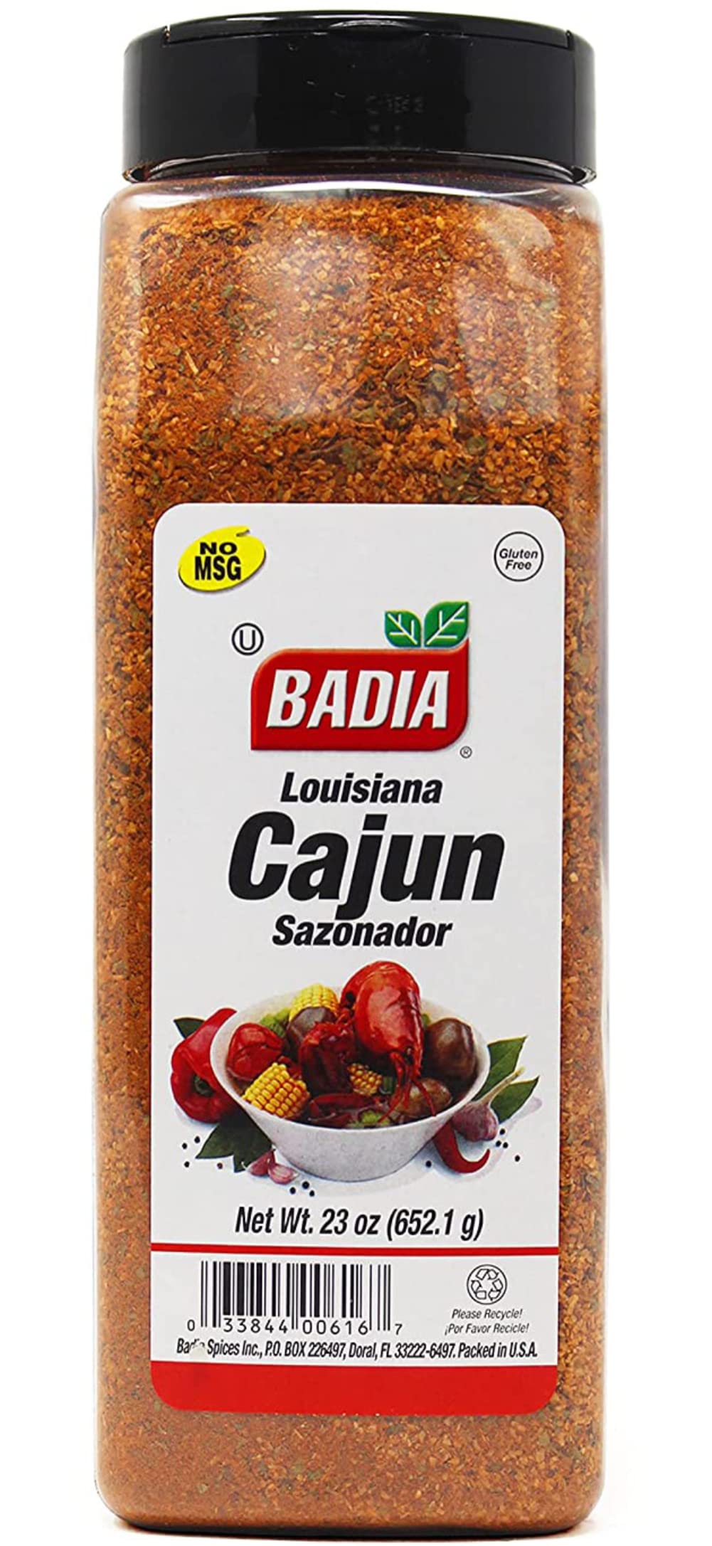 Badia Louisiana Cajun Seasoning, 23 Oz - Cajun Sazonador Blend, Paprika, Garlic, Onion & More