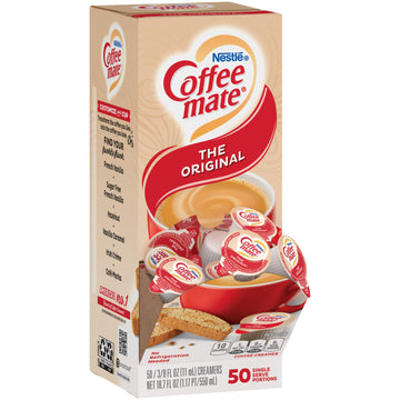Nestle Coffee Mate Liquid Coffee Creamer Singles, Original, 50 Ct Box (Pack Of 2) With By The Cup Coffee Scoop