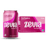 Zevia Zero Sugar Soda, Cran-Raspberry, 12 oz Cans (6-Pack) - Naturally Sweetened, Zero Calorie Sugar Free Soda - Non-GMO Project