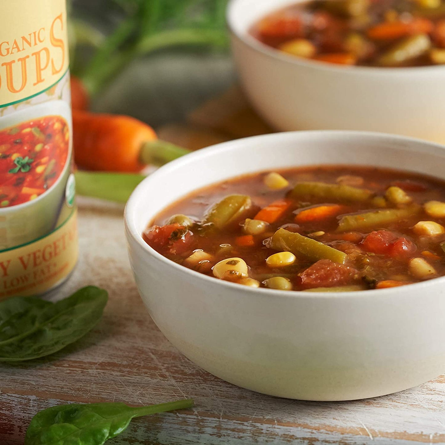 Amy’S Soup, Vegan Chunky Vegetable Soup, Gluten Free, Made With Organic Vegetables, Canned Soup, 14.3 Oz (12 Pack)