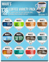 Maud'S Family Pack Flavored Coffee Pods Variety Pack, 136 Ct | 12 Assorted Coffee Flavors | 100% Arabica Medium Roast Coffee | S