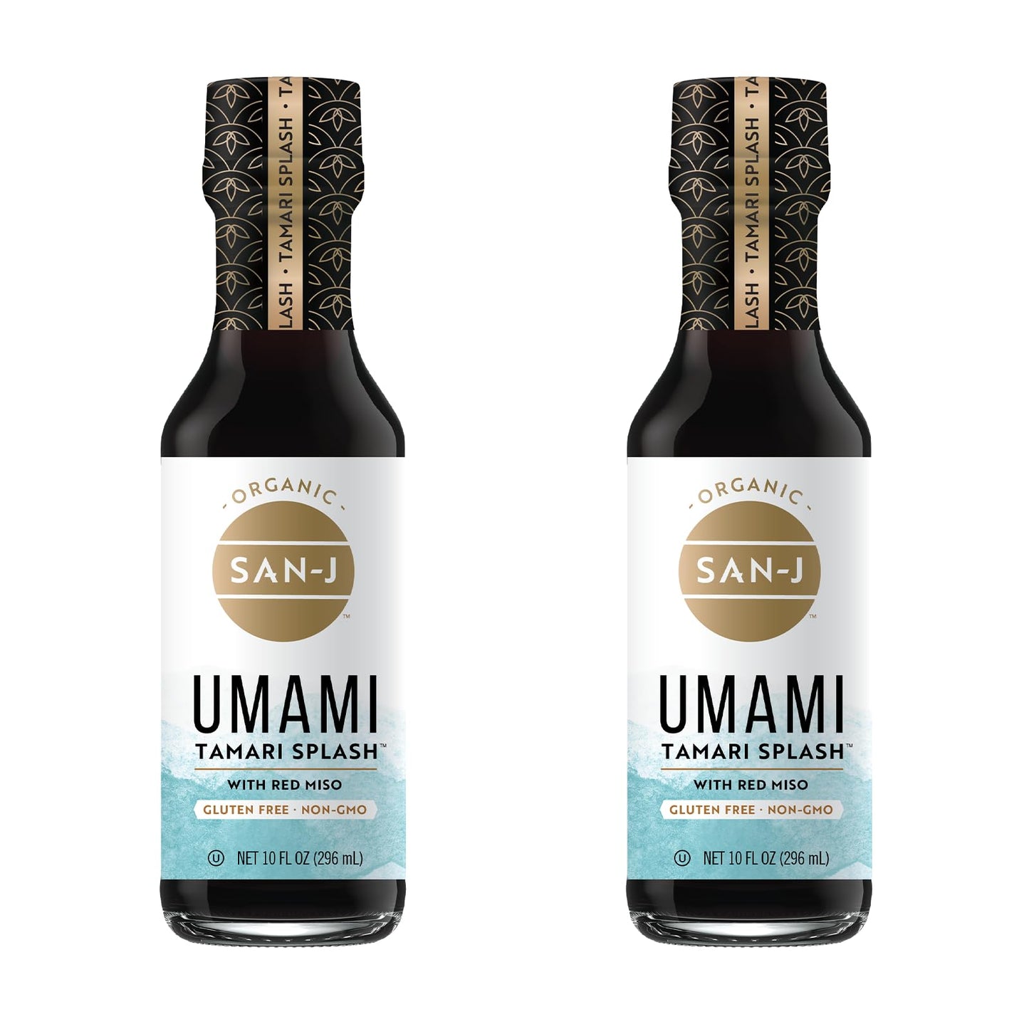 San-J - Richly Flavored Organic Umami Tamari Splash - Specially Brewed - 10 oz. Bottles - 2 Pack