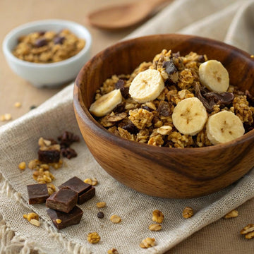 MadeGood Chocolate Banana Granola Minis, 6 Boxes (24 count); Wholesome and Delicious Bite-Sized Snacks; Organic and Made with Al