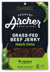 Country Archer Hatch Chile Beef Jerky, 100% Grass-Fed, Gluten Free, 2.5 Ounce (4 Pack)