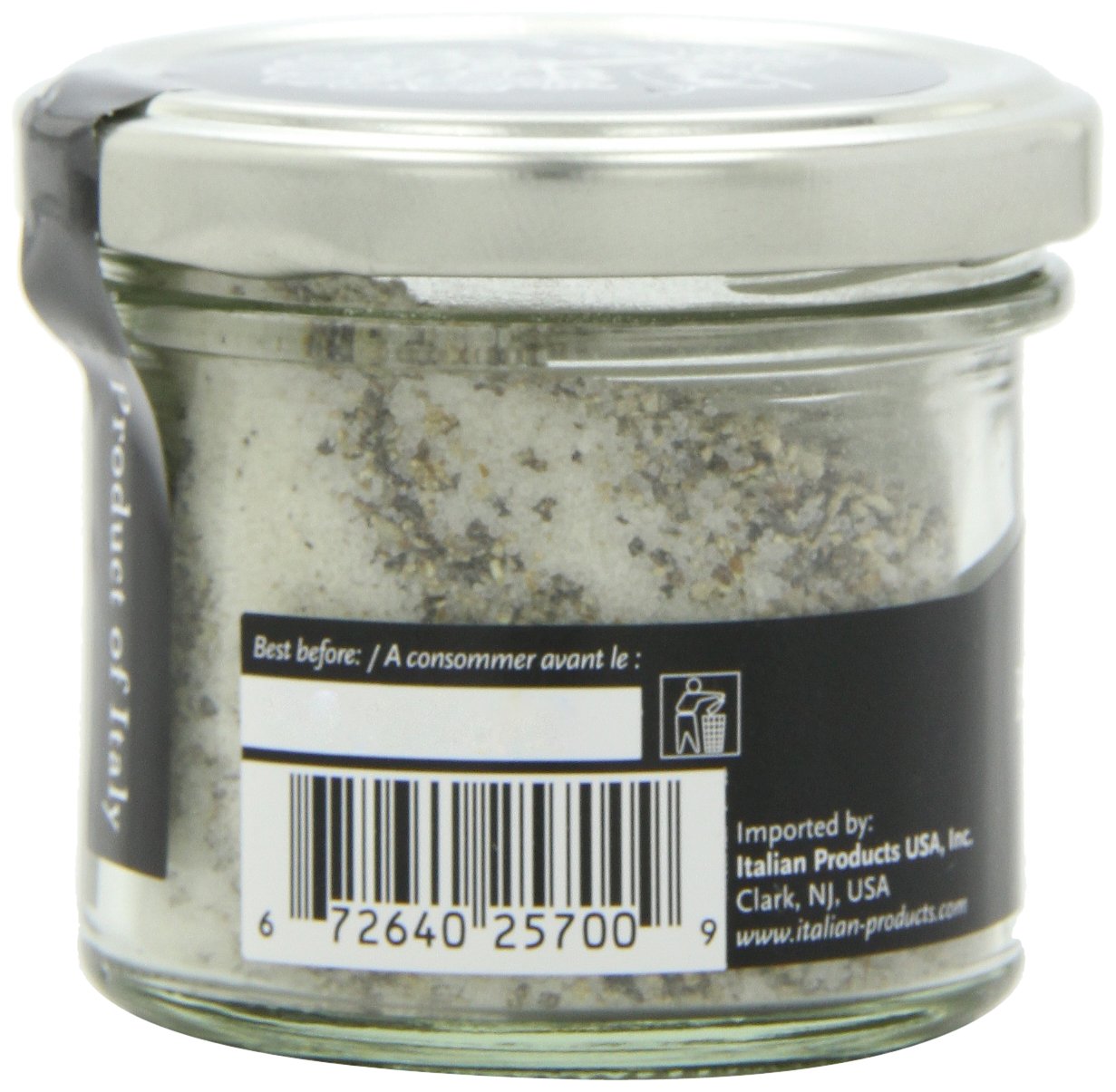 Selezione Tartufi Black Truffle Sea Salt 10% - Truffle Salt for Finishing & Cooking (3.5 Ounces)