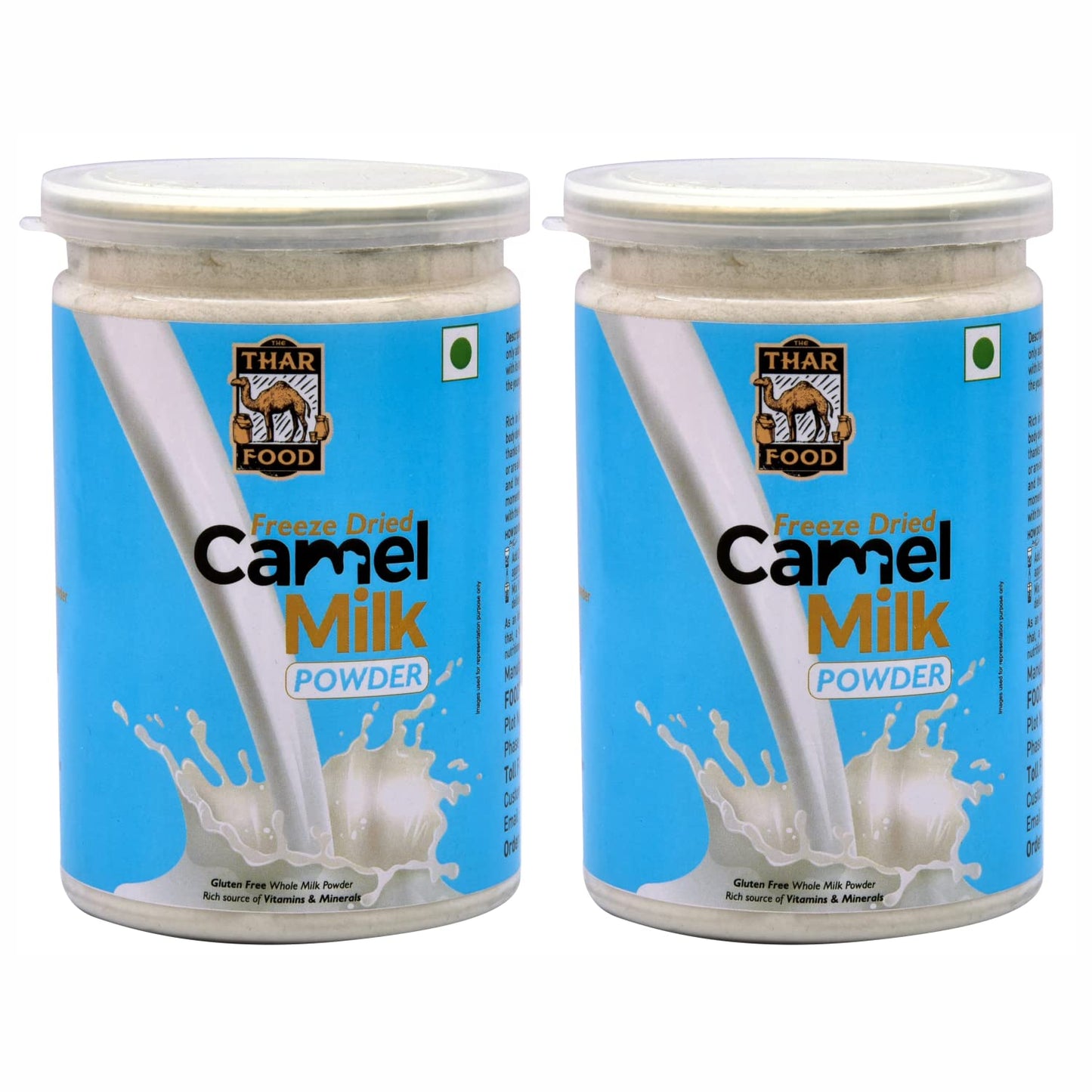 The Thar Food Camel Milk Powder Camel Milk Powder for Height Growth, 200g Pack of 2