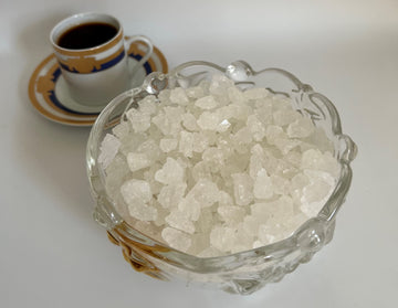 Sweetglob Old Fashioned White Rock Candy Crystals (Lump Rock Sugar Candy (Large Crystal), 1 Pound)