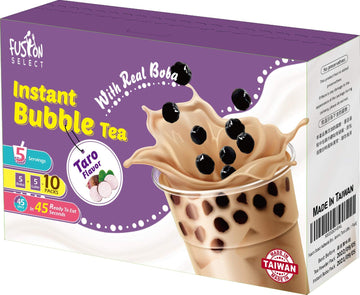 Fusion Select Authentic Brown Sugar Bubble Tea Kit Extra Rich (5 Packs) Bubble Tea Drink, Boba Tapioca Pearl, Straws, Most Popul