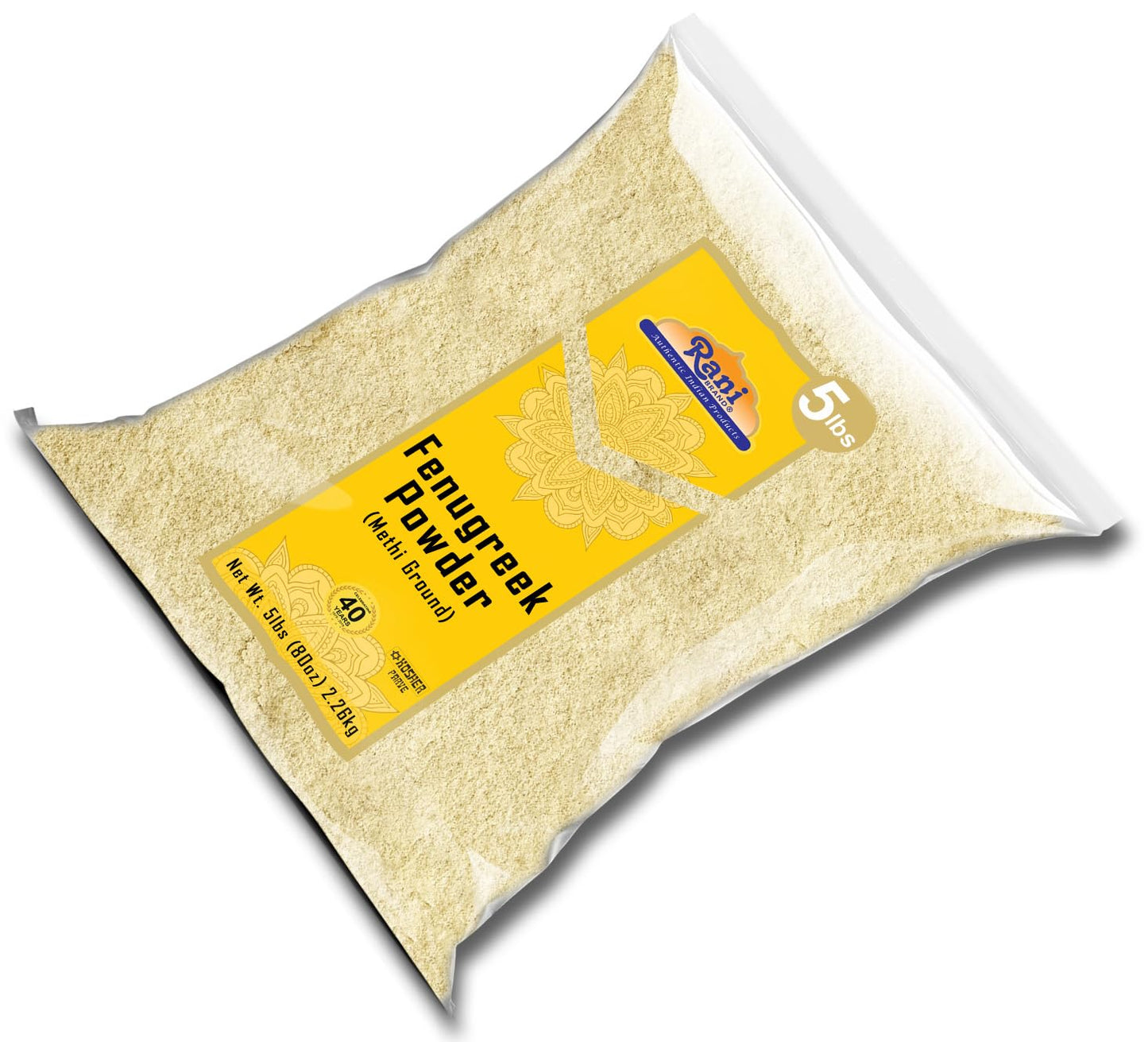 Rani Brand Fenugreek Seeds Ground Powder, 5lbs, All Natural, Vegan, Non-GMO, Gluten Friendly, Indian Origin