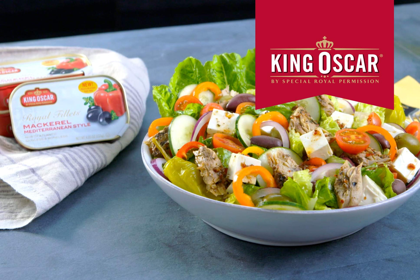 King Oscar Skinless & Boneless Mackerel Fillets, Mediterranean Style, 4.05 -Ounce Cans (Pack of 12)