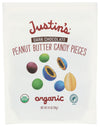 Justins Organic Dark Chocolate Peanut Butter Candy Pieces, 4.5 Oz, 6 Pack