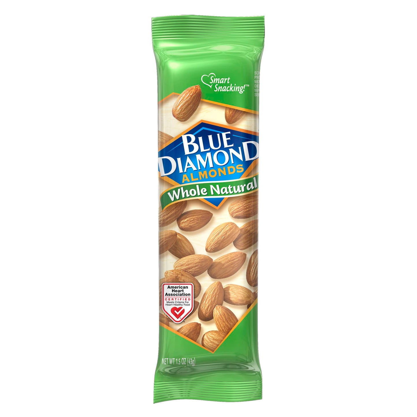 Blue Diamond Almonds, Whole Natural, 1.5 Oz