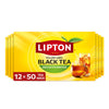 Lipton Decaf Black Tea Bags Hot or Iced Tea 600 Total Bags (50ct - Pack of 12)