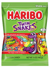 Haribo Gummi Candy, Twin Snakes Sweet & Sour Gummy Candy, 5 Ounce Share Size Bags (Pack Of 12) Delicious Soft & Chewy Snacks, Assorted Fruity Flavors