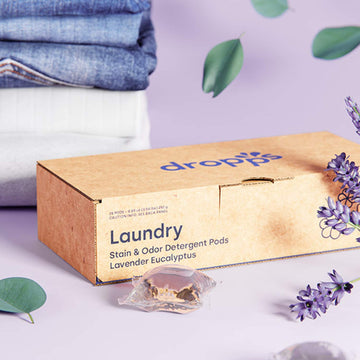 Dropps Stain & Odor Laundry Detergent Pods: Lavender Eucalyptus | Deep Cleans Fabrics | Keeps Clothes Fresh | Prevents Odors | H