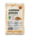 Spicy World Raw Cashew Pieces 80oz (5 LBS) - Natural Bulk Raw & Unsalted Cashews for Cooking, Baking & Topping, Gluten Free, Veg