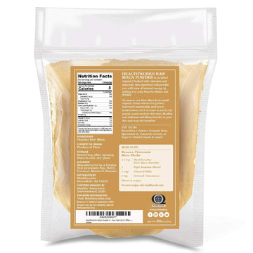 Healthworks Maca Powder Raw (32 Ounces / 2 Pounds) | Certified Organic Flour Use | Keto Vegan & Non-GMO | enhanced Peruvian Origin | Breakfast Smoothies Baking & Coffee