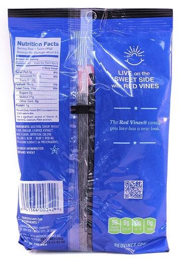 Red Vines Sugar Free Black Licorice, Soft Chewy Candy Twists, 5Oz Bags (12 Pack)