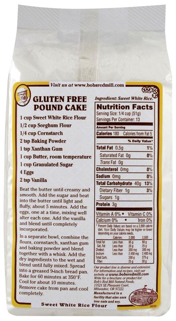 Bobs Red Mill Sweet White Rice Flour - 24 oz