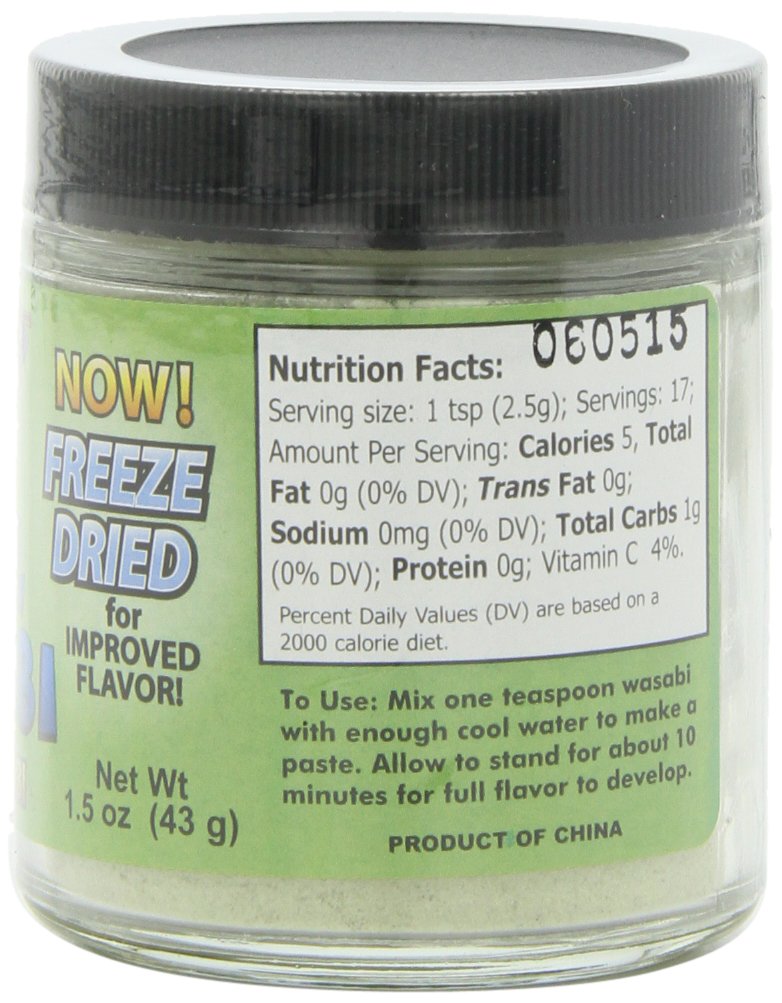 Sushi Sonic 100% Real Powdered Wasabi, 1.5-Ounce Jars (Pack of 3)