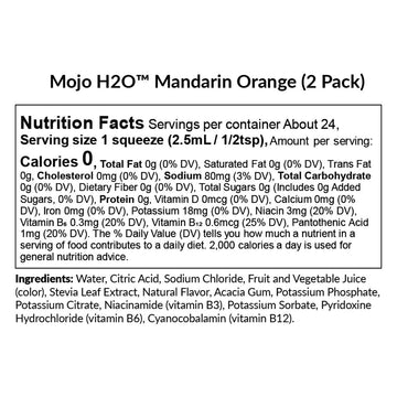 Biotrust Mojo H2O Natural Water Enhancer Drops, With B Vitamins And Electrolytes, Sugar-Free, Zero Calories, No Artificial Sweet
