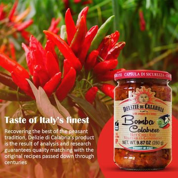 Delizie di Calabria a Calabrese Hot Sauce Spread - Spicy Italian Seasoning, 9.87 oz