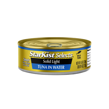 Starkist Selects Solid Light Tuna In Water Can, Tuna In Water , 4.5 Ounce (Pack Of 12)