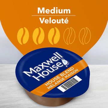 MAXWELL HOUSE House Blend Coffee, 126g (4.44 oz), 16 Count - Imported from Canada, Rich Flavor and Aroma