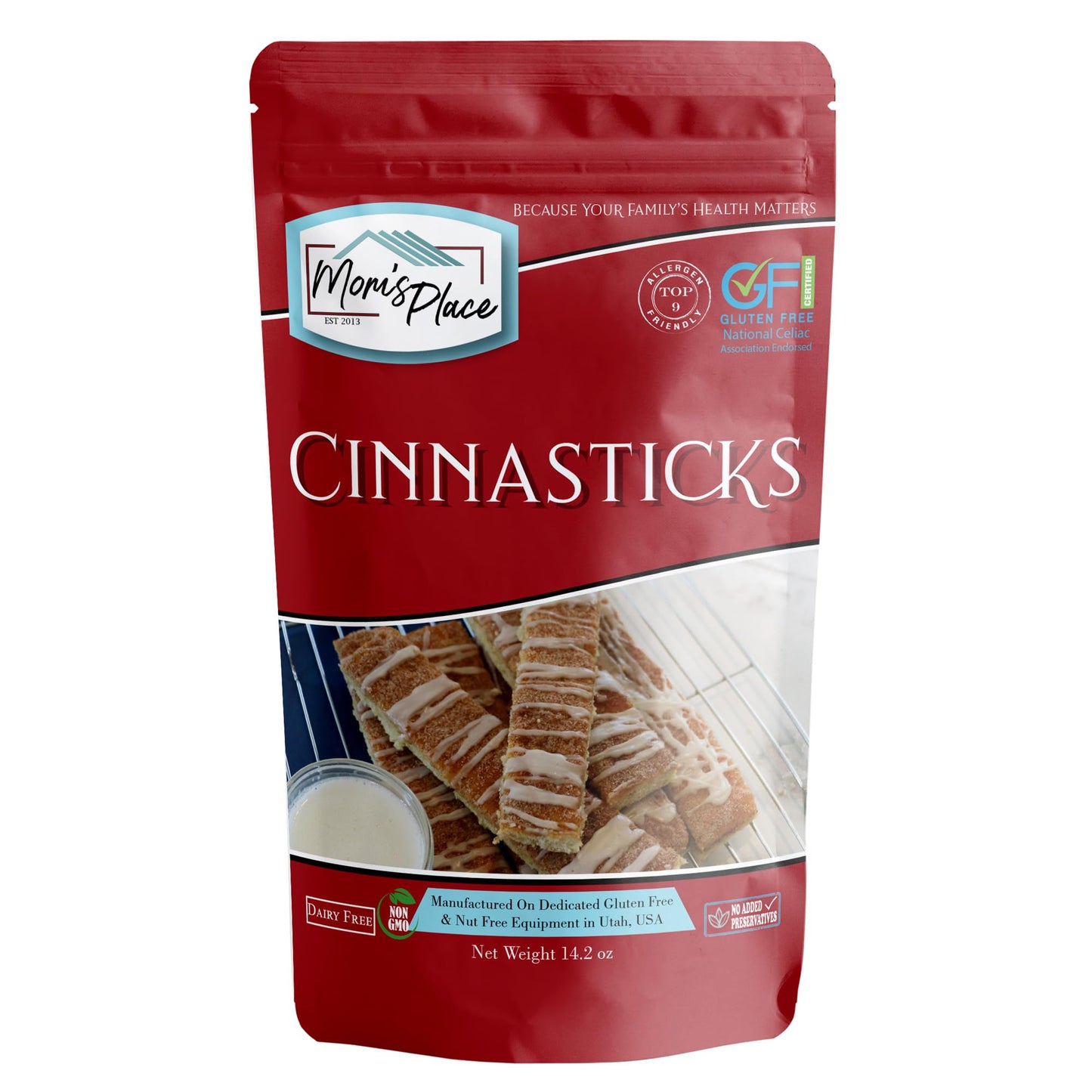 MomS Place Gluten-Free Cinnasticks Mix Easy To Make & Delicious Dessert Gluten Free Dairy Free Nut Free 14.2 Oz